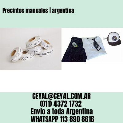 Precintos manuales | argentina