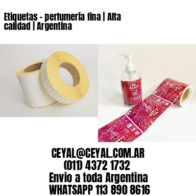 Etiquetas – perfumería fina | Alta calidad | Argentina