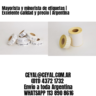 Mayorista y minorista de etiquetas | Excelente calidad y precio | Argentina