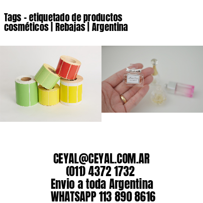 Tags - etiquetado de productos cosméticos | Rebajas | Argentina