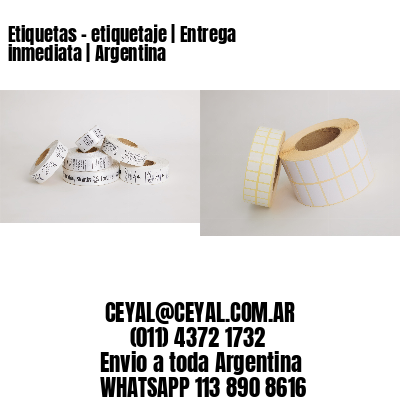 Etiquetas – etiquetaje | Entrega inmediata | Argentina