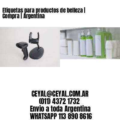 Etiquetas para productos de belleza | Compra | Argentina