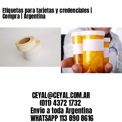 Etiquetas para tarjetas y credenciales | Compra | Argentina