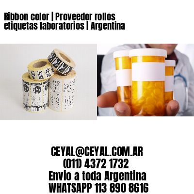 Ribbon color | Proveedor rollos etiquetas laboratorios | Argentina