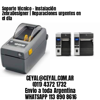 Soporte técnico – instalación ZebraDesigner | Reparaciones urgentes en el día