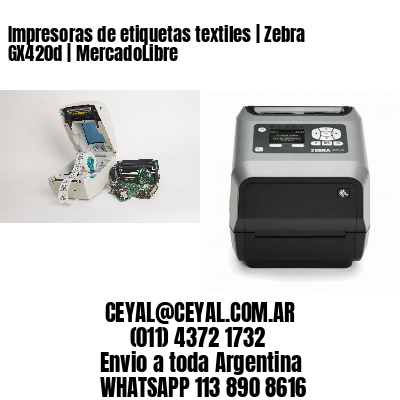 Impresoras de etiquetas textiles | Zebra GX420d | MercadoLibre