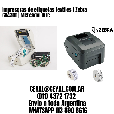 Impresoras de etiquetas textiles | Zebra GX430t | MercadoLibre