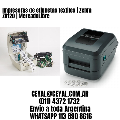 Impresoras de etiquetas textiles | Zebra ZD120 | MercadoLibre