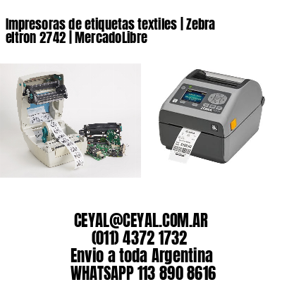 Impresoras de etiquetas textiles | Zebra eltron 2742 | MercadoLibre