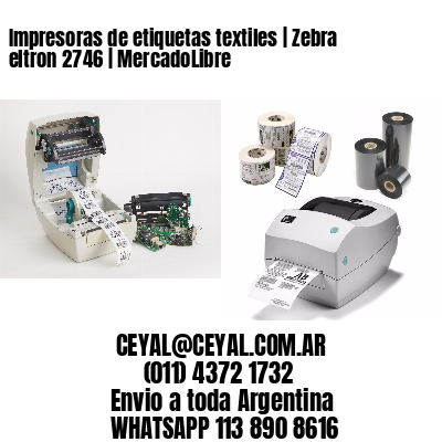 Impresoras de etiquetas textiles | Zebra eltron 2746 | MercadoLibre