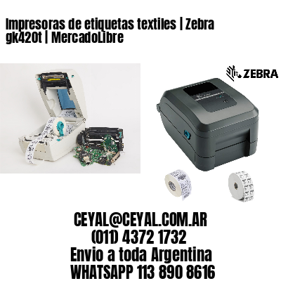 Impresoras de etiquetas textiles | Zebra gk420t | MercadoLibre