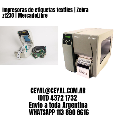 Impresoras de etiquetas textiles | Zebra zt230 | MercadoLibre