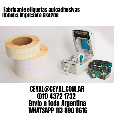 Fabricante etiquetas autoadhesivas ribbons impresora GK420d