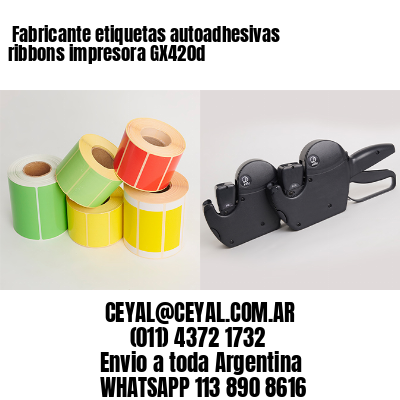 Fabricante etiquetas autoadhesivas ribbons impresora GX420d