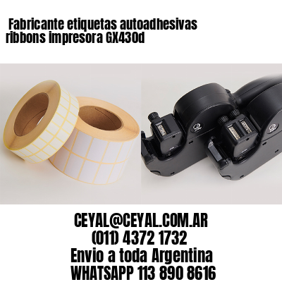 Fabricante etiquetas autoadhesivas ribbons impresora GX430d