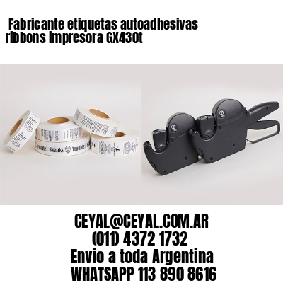 Fabricante etiquetas autoadhesivas ribbons impresora GX430t