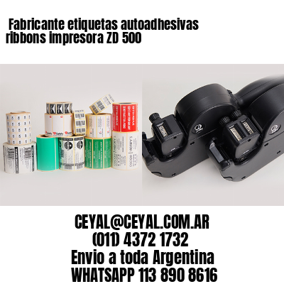 Fabricante etiquetas autoadhesivas ribbons impresora ZD 500