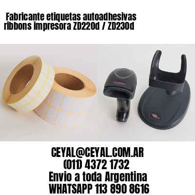  Fabricante etiquetas autoadhesivas ribbons impresora ZD220d / ZD230d