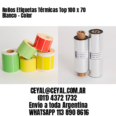 Rollos Etiquetas Térmicas Top 100 x 70 Blanco – Color