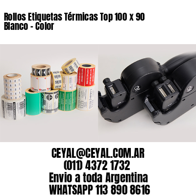 Rollos Etiquetas Térmicas Top 100 x 90 Blanco – Color