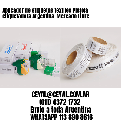 Aplicador de etiquetas textiles Pistola etiquetadora Argentina. Mercado Libre