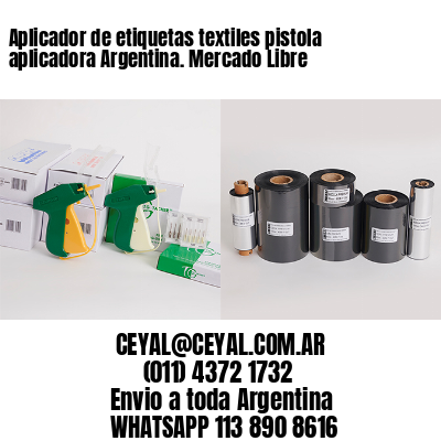 Aplicador de etiquetas textiles pistola aplicadora Argentina. Mercado Libre