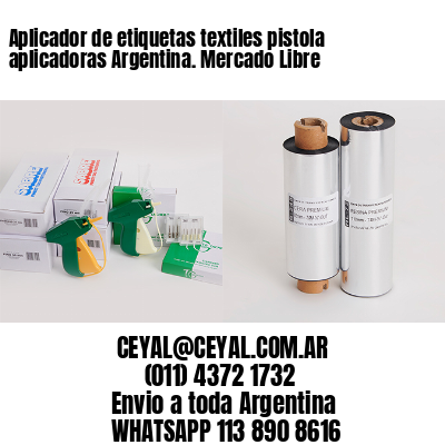Aplicador de etiquetas textiles pistola aplicadoras Argentina. Mercado Libre