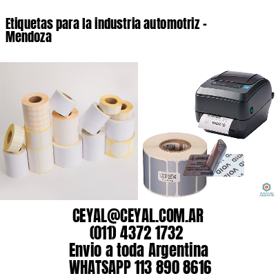 Etiquetas para la industria automotriz – Mendoza