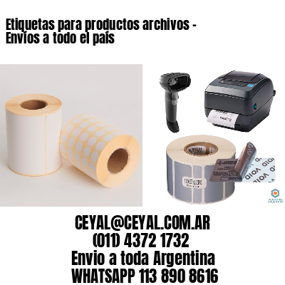Etiquetas para productos archivos – Envíos a todo el país