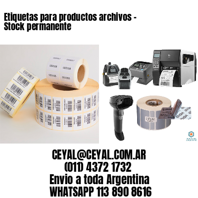 Etiquetas para productos archivos – Stock permanente