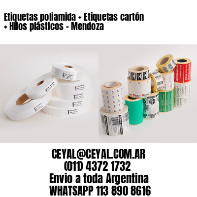 Etiquetas poliamida + Etiquetas cartón + Hilos plásticos – Mendoza