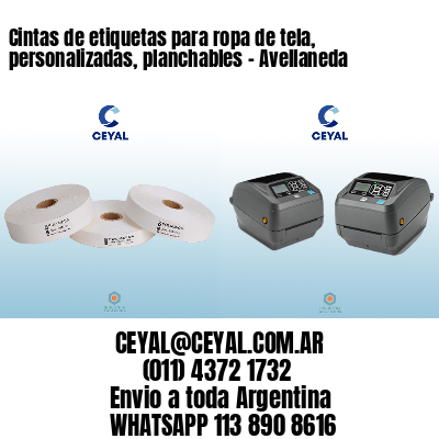 Cintas de etiquetas para ropa de tela, personalizadas, planchables – Avellaneda