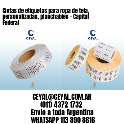 Cintas de etiquetas para ropa de tela, personalizadas, planchables – Capital Federal