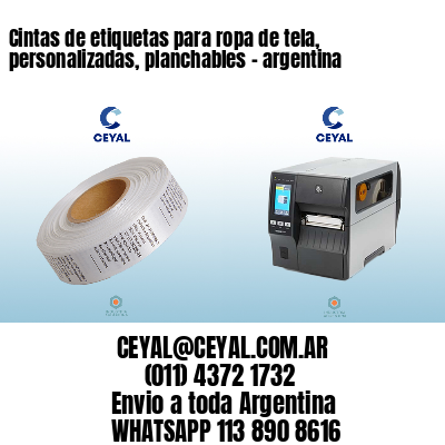 Cintas de etiquetas para ropa de tela, personalizadas, planchables – argentina