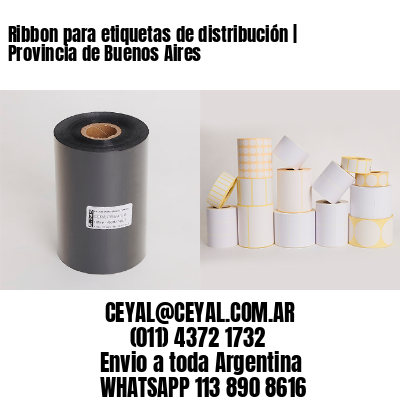 Ribbon para etiquetas de distribución | Provincia de Buenos Aires