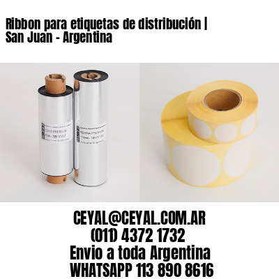 Ribbon para etiquetas de distribución | San Juan - Argentina