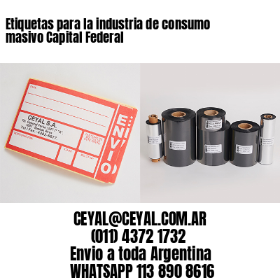 Etiquetas para la industria de consumo masivo Capital Federal