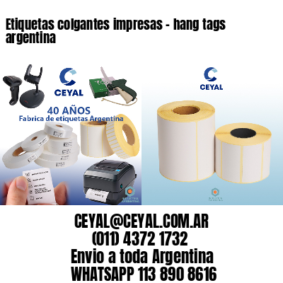 Etiquetas colgantes impresas – hang tags argentina
