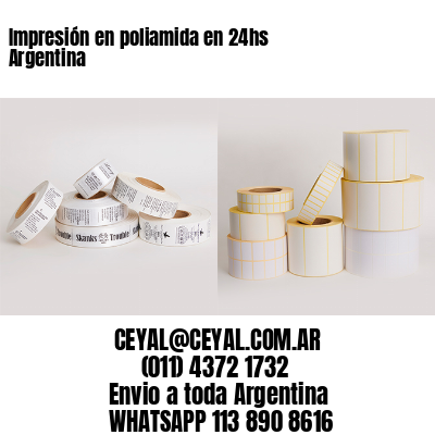 Impresión en poliamida en 24hs Argentina