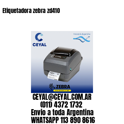 Etiquetadora zebra zd410