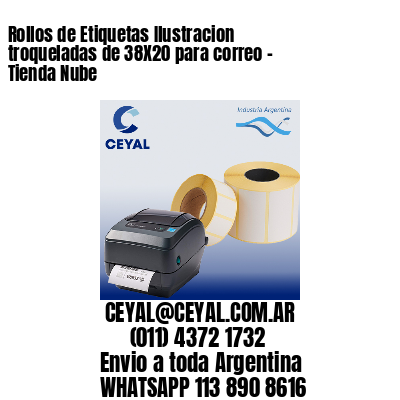 Rollos de Etiquetas Ilustracion troqueladas de 38X20 para correo – Tienda Nube