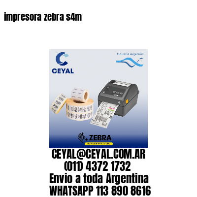 impresora zebra s4m