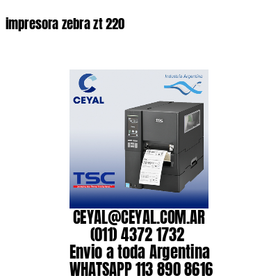 impresora zebra zt 220