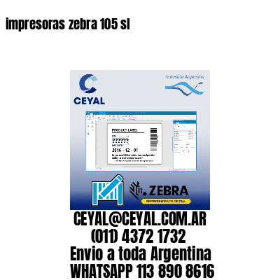 impresoras zebra 105 sl