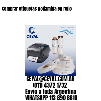 Comprar etiquetas poliamida en rollo