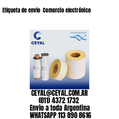 Etiqueta de envio  Comercio electrónico
