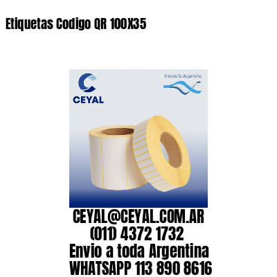 Etiquetas Codigo QR 100X35