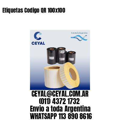 Etiquetas Codigo QR 100×100