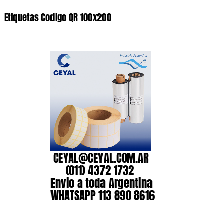 Etiquetas Codigo QR 100×200