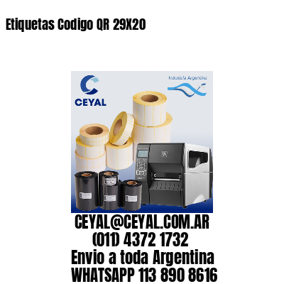 Etiquetas Codigo QR 29X20